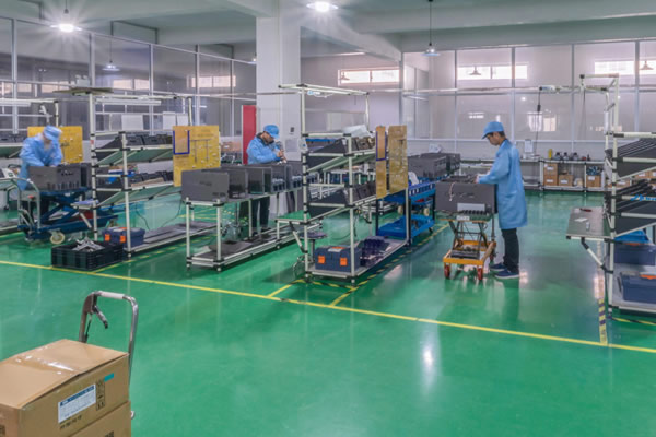 荔枝视频在线观看视频最新剪式手动平台车在车间搬运工作